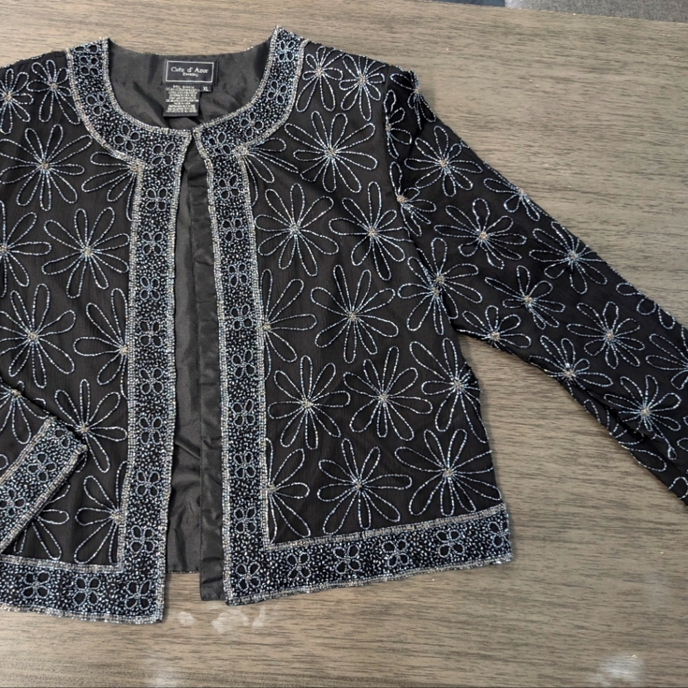 Cote d'Azur Vintage Beaded Jacket